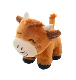 Snugarooz Snugarooz Howdy the Highland Cow Dog Toy Brown 8 In