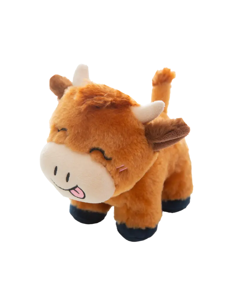 Snugarooz Snugarooz Howdy the Highland Cow Dog Toy Brown 8 In