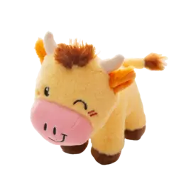Snugarooz Snugarooz Honey Moo Dog Toy Yellow 8 In