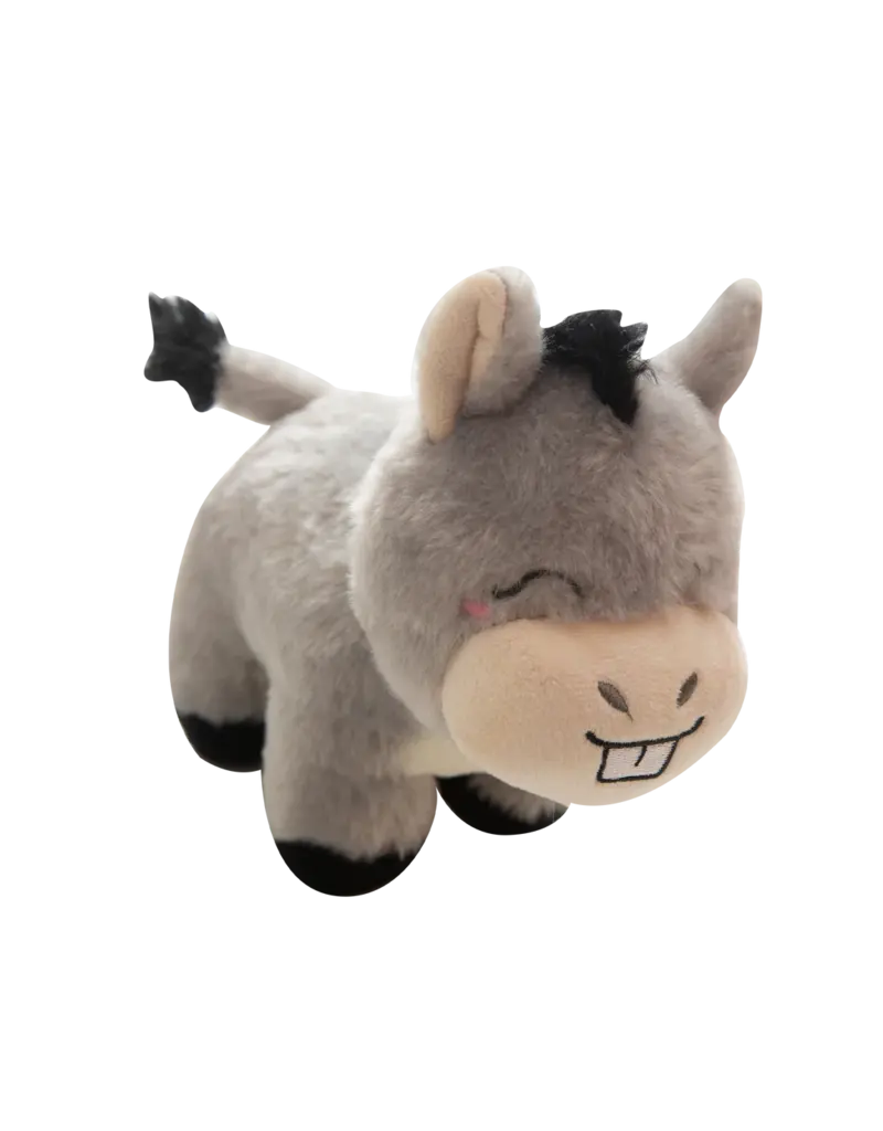 Snugarooz Snugarooz Donk-Eee Dog Toy Gray 8 In
