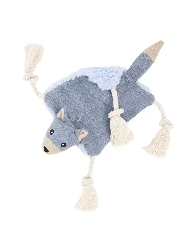 Zippy Paws ZippyPaws Eco Dog Toy Knotty Crawler Wolf