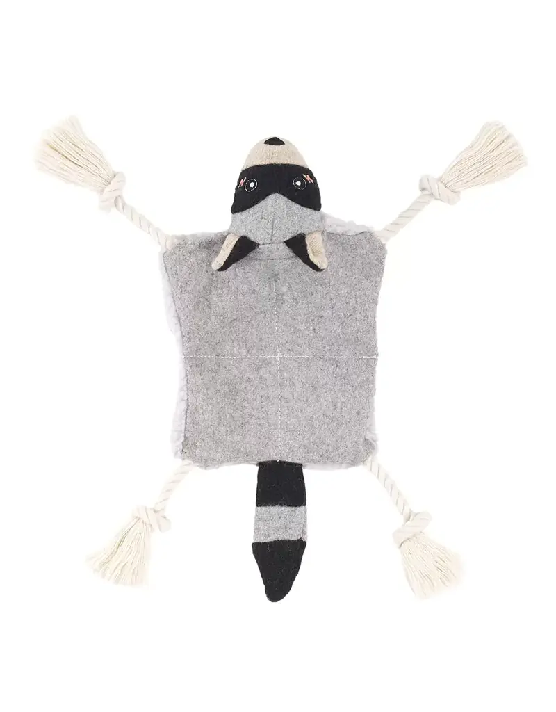 Zippy Paws ZippyPaws Eco Dog Toy Knotty Crawler Raccoon