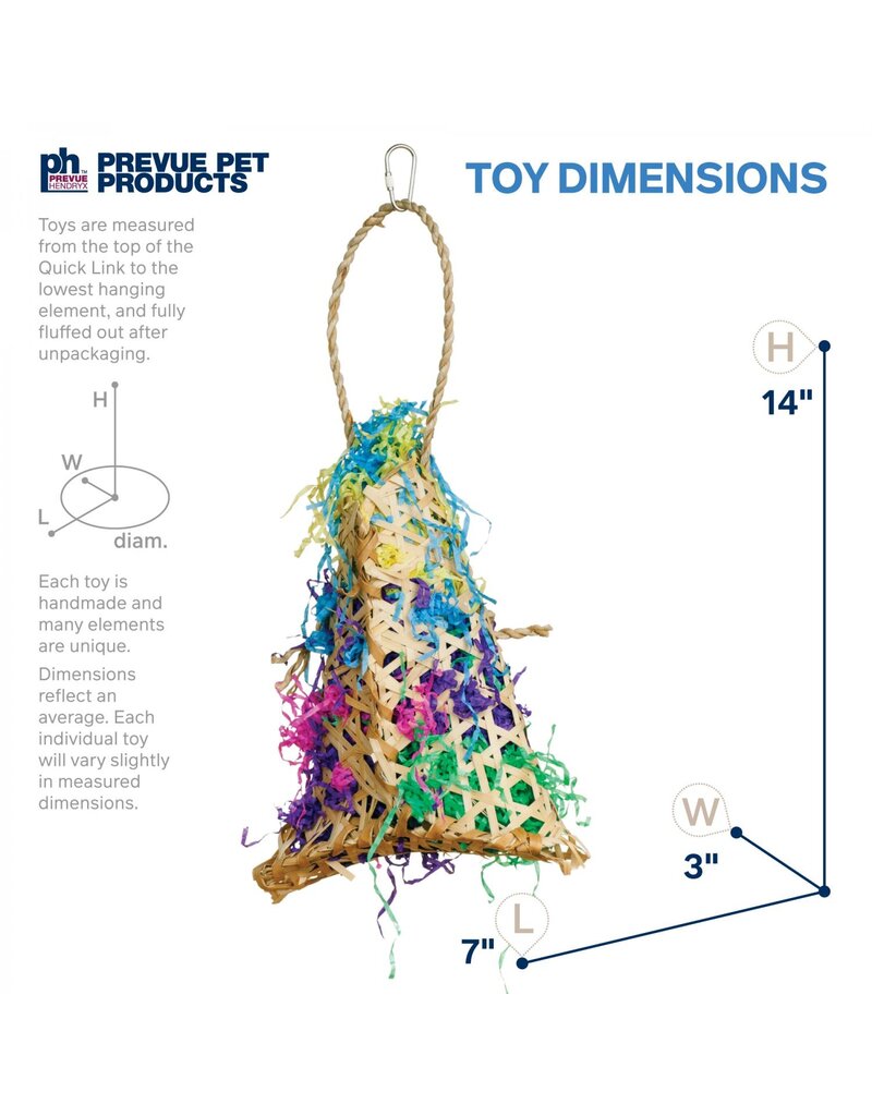 Prevue Pet Calypso Creations Fiesta Handbag Bird Toy
