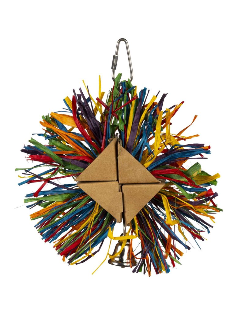 Prevue Pet Raffia Rainbow Bird Toy
