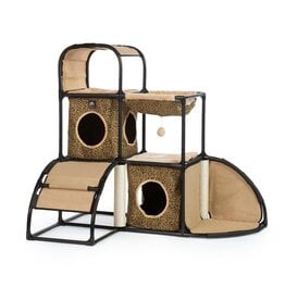 Prevue Pet Catville Townhome Leopard Print Cat Tower