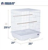 Prevue Pet Prevue Square Roof Parakeet/Cockatiel Cage 25 x 21 x 29 In