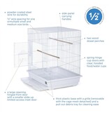 Prevue Pet Prevue Square Roof Parakeet/Cockatiel Cage 25 x 21 x 29 In
