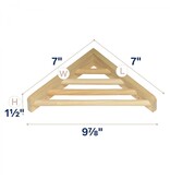 Prevue Pet Wood Corner Shelf for Bird Cage