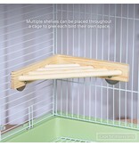 Prevue Pet Wood Corner Shelf for Bird Cage
