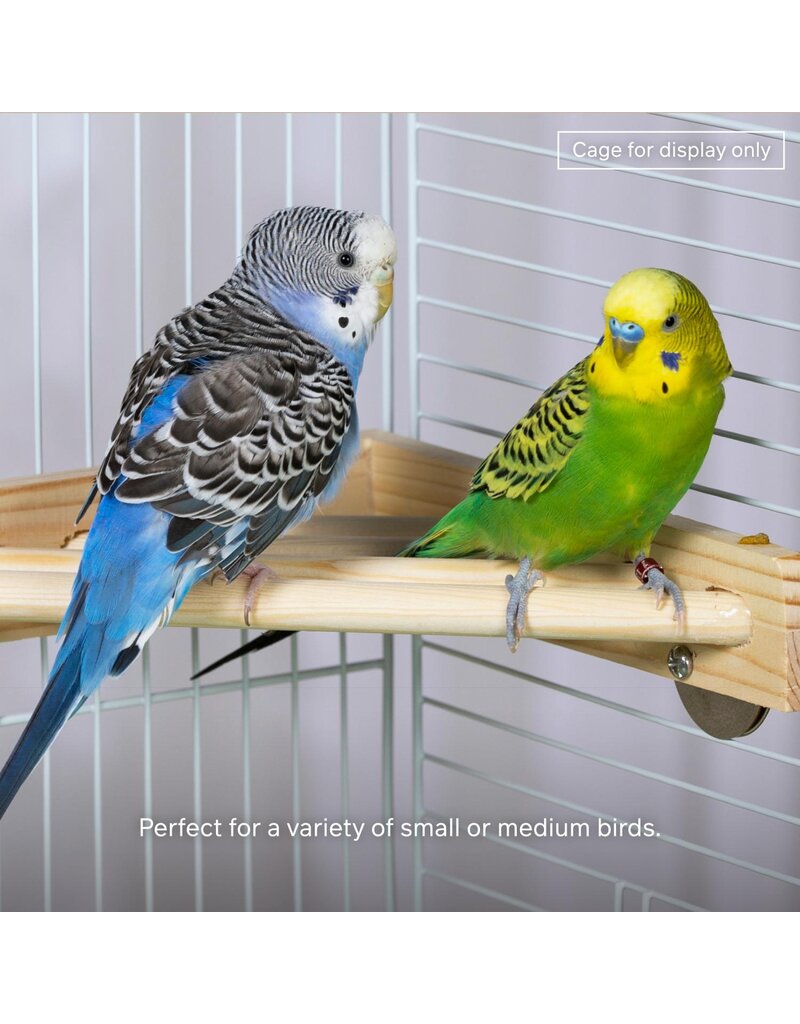 Prevue Pet Wood Corner Shelf for Bird Cage