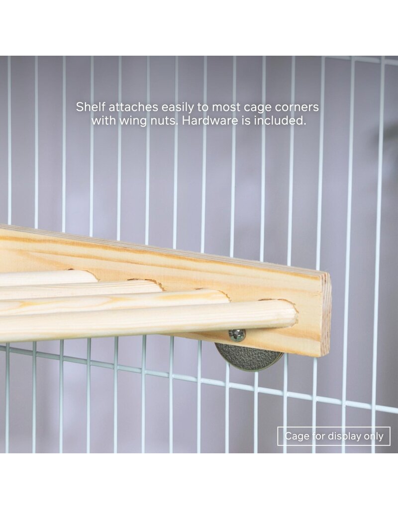 Prevue Pet Wood Corner Shelf for Bird Cage