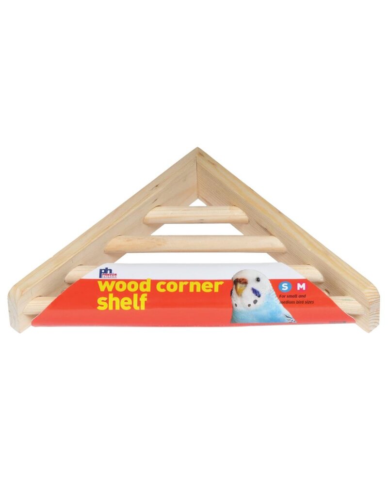 Prevue Pet Wood Corner Shelf for Bird Cage