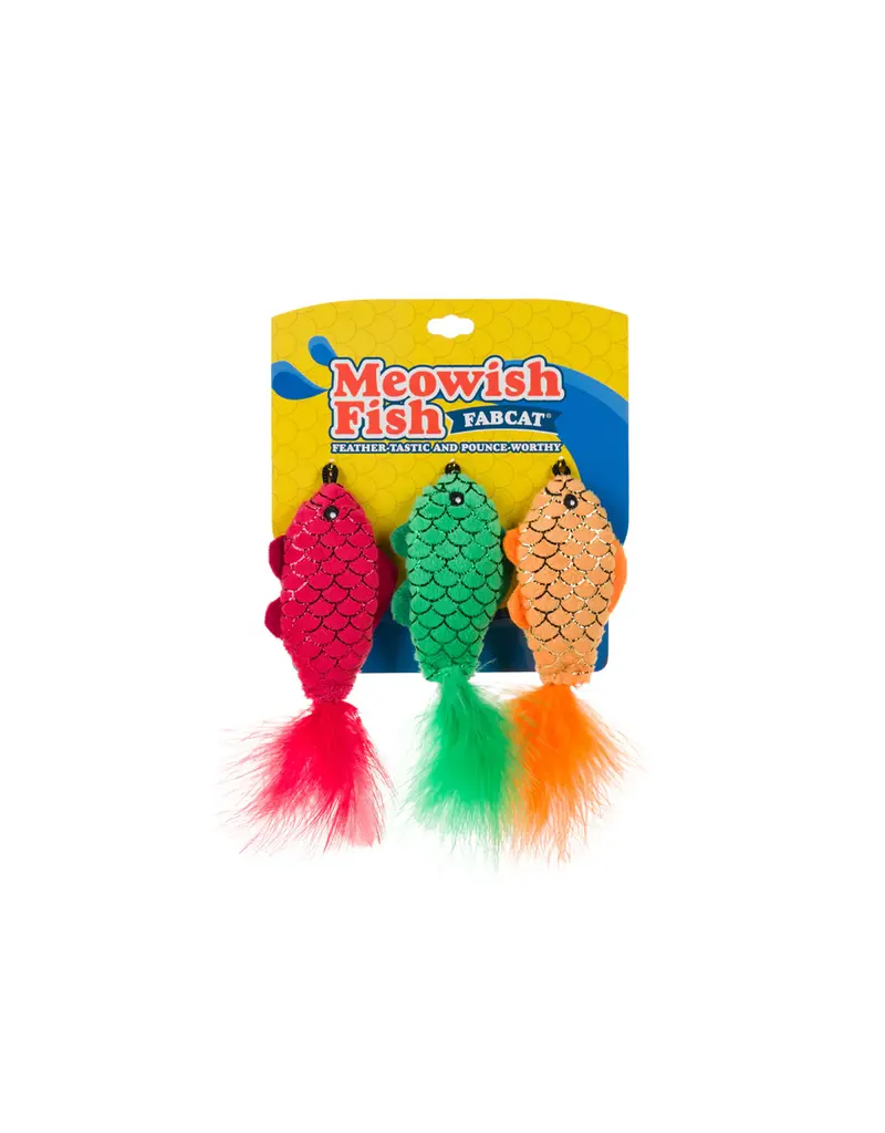 Fab Dog Fabdog Meowfish Cat Toy 3 Pk