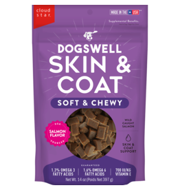 Dogswell Dogswell Skin & Coat Soft & Chewy Dog Treat Salmon 14 Oz