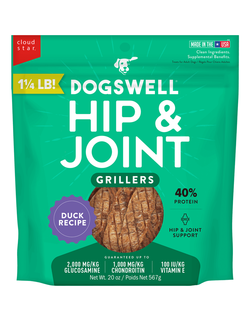 Dogswell Dogswell Hip & Joint Grillers Dog Treat Duck 10 Oz