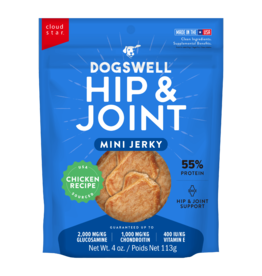 Whitebridge Pet Brands Dogswell Hip & Joint Mini Jerky Dog Treat Chicken 4 Oz