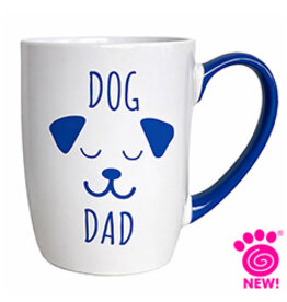 Petrageous Dog Dad Mug 24 Oz Blue/White