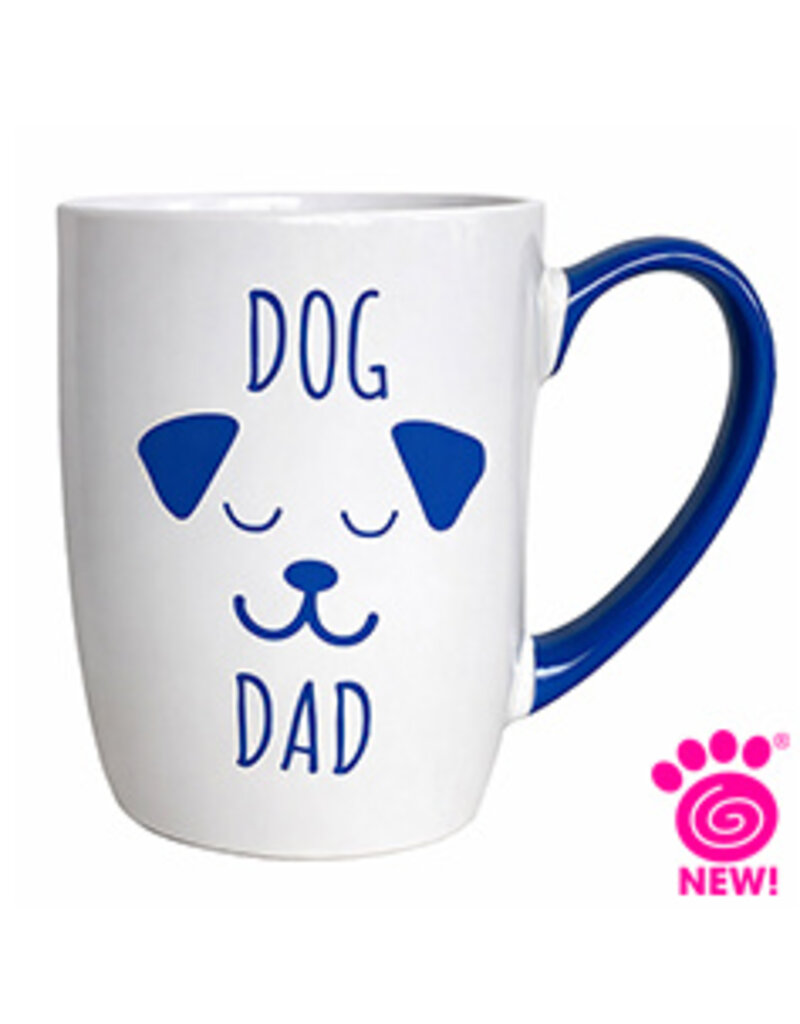 Petrageous Dog Dad Mug 24 Oz Blue/White