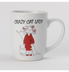 Petrageous Crazy Cat Lady Mug 24oz, White