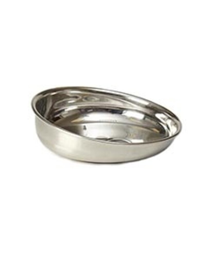 Petrageous Bermuda Shallow Slanted Stainless Bowl w/Paw, 1 Cup