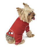 Petrageous Thermal Dog Pajamas Red/White