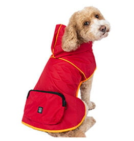 Petrageous Banff Packable Rain Jacket Red