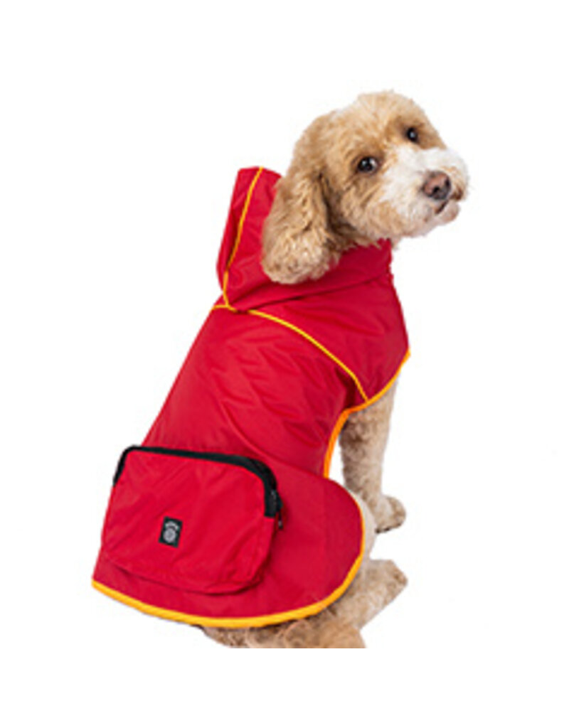 Petrageous Banff Packable Rain Jacket Red