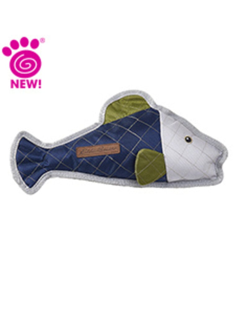 Petrageous Eddie Bauer Oxford Nylon Fish Dog Toy 14 In