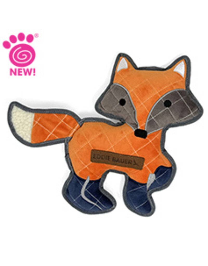 Petrageous Eddie Bauer Fox with Coral Fleece Dog Toy