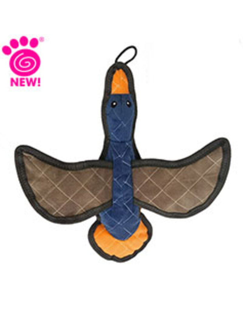 Petrageous Eddie Bauer Goose with Natural Sherpa Dog Toy 12 In