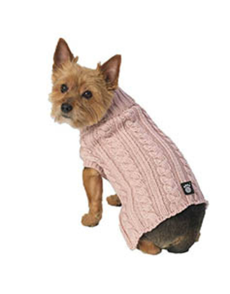 Petrageous Marley's Cable Sweater Rose