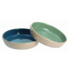 Petrageous Petrageous Lucy's Little Paws Bowl Asst Blue and Green 5 In, 6 Oz