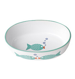 Petrageous Petrageous Bubble Fish 5 In Oval Dish