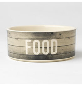 Petrageous Petrageous Farm Dog Food Bowl 6" Gray. 3.5 Cups