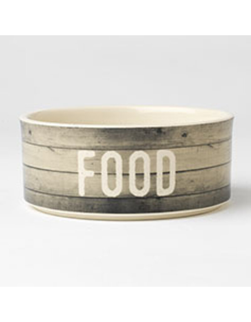 Petrageous Petrageous Farm Dog Food Bowl 6" Gray. 3.5 Cups