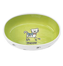 Petrageous Petrageous Silly Kitty Oval 2.5Oz lime