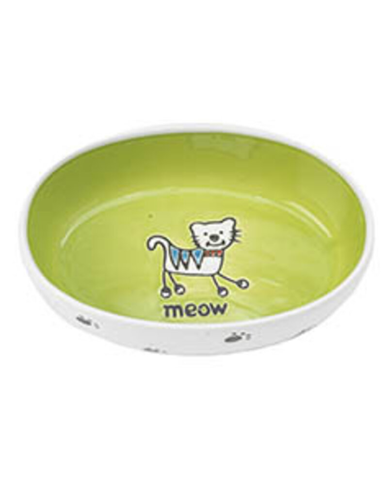 Petrageous Petrageous Silly Kitty Oval 2.5Oz lime