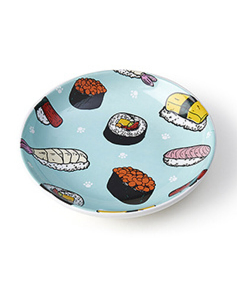 Petrageous Petrageous Sushi 5IN Saucer Teal/White 2.5oz