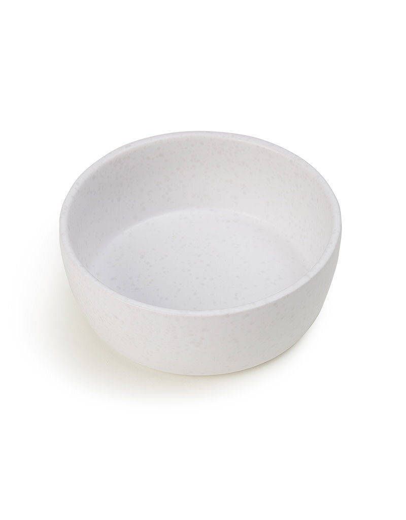 Petrageous Petrageous White Speckled Stoneware Bowl 2 Cups 5in