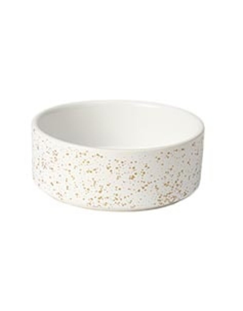 Petrageous Speckles 6 In Bowl, White 3.5 Cups