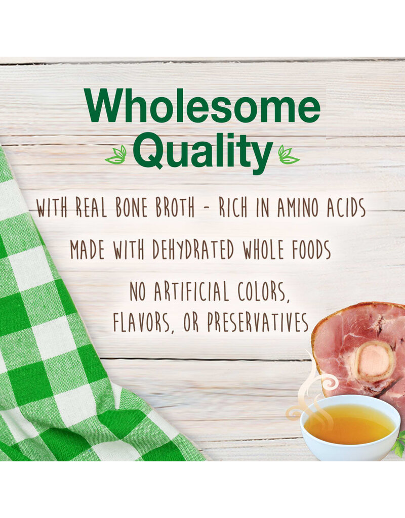 Nylabone Healthy Edibles Broth Bone Natural Dog Chew Ham Large