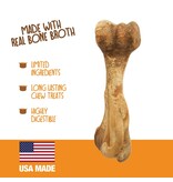 Nylabone Healthy Edibles Broth Bone Natural Dog Chew Ham Large