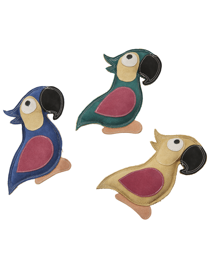 Ethical Pet Spot Dura-Fused Leather Dog Toy Parrot