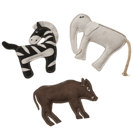 Ethical Pet Spot Dura-Fused Leather Jungle Dog Toy Asst