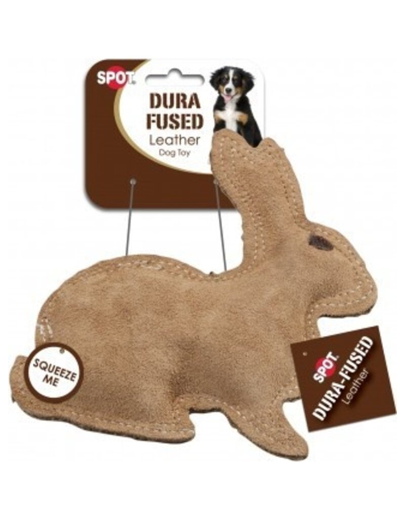 Ethical Pet Spot Dura-Fused Leather Dog Toy Chunky Rabbit