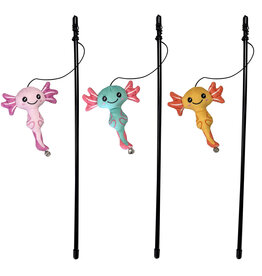 Ethical Pet Axolotl Squiggles Teaser Wand Cat Toy 18 In Asst