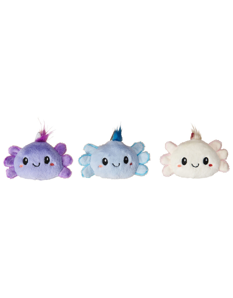 Ethical Pet Axolotl Faces Catnip Cat Toy 5 In Asst