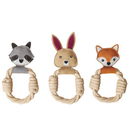 Ethical Pet Spot Dura-Fused Color Leather Dog Toy Forest Rings