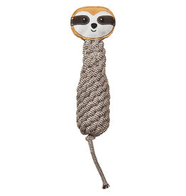 Ethical Pet Spot Dura-Fused Color Leather Dog Toy Bottle Sloth 13 In