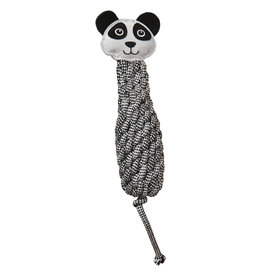 Ethical Pet Spot Dura-Fused Color Leather Dog Toy Bottle Panda 13 In